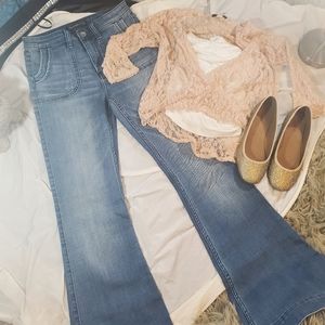 Abercrombie & Fitch Light Blue Flare Jeans